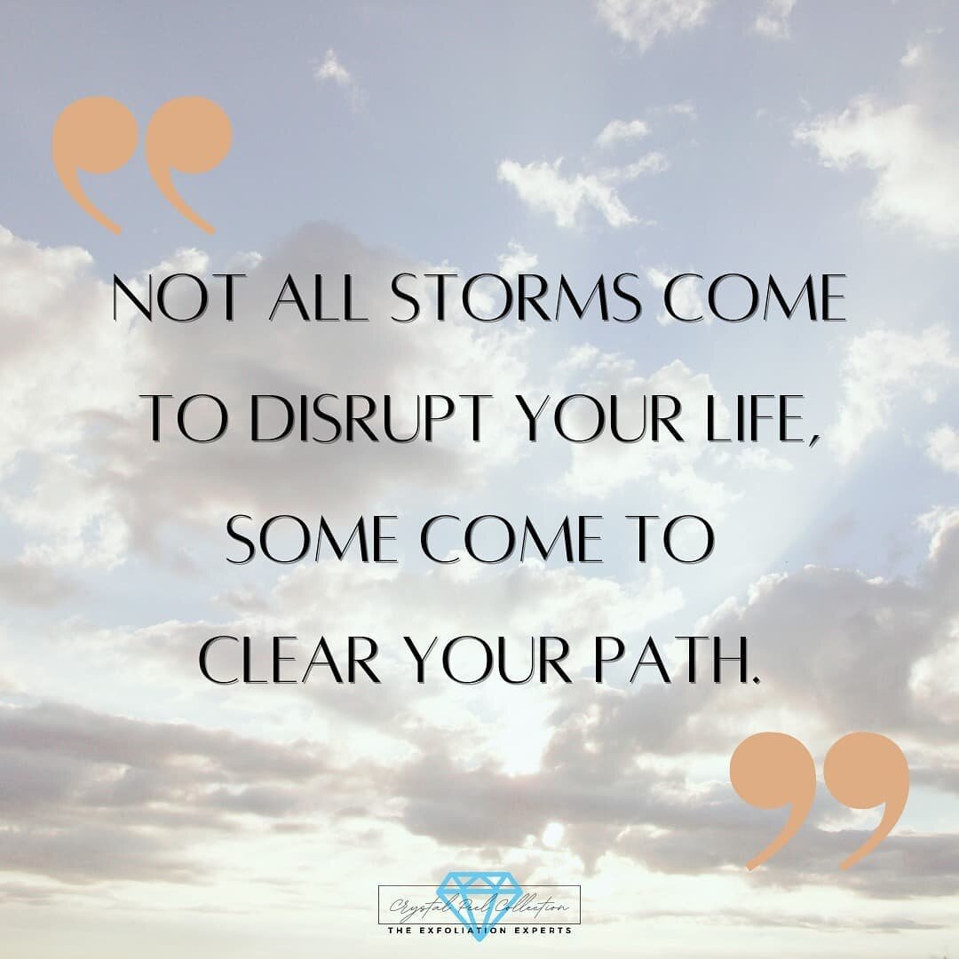 After the storm comes the calm 🌩

Chaos and change can be a blessing in disguise to start afresh. It helps us let go of the things that no longer serve us and paves the way for something better and 🆕

If things feel dark and stormy, remember this t