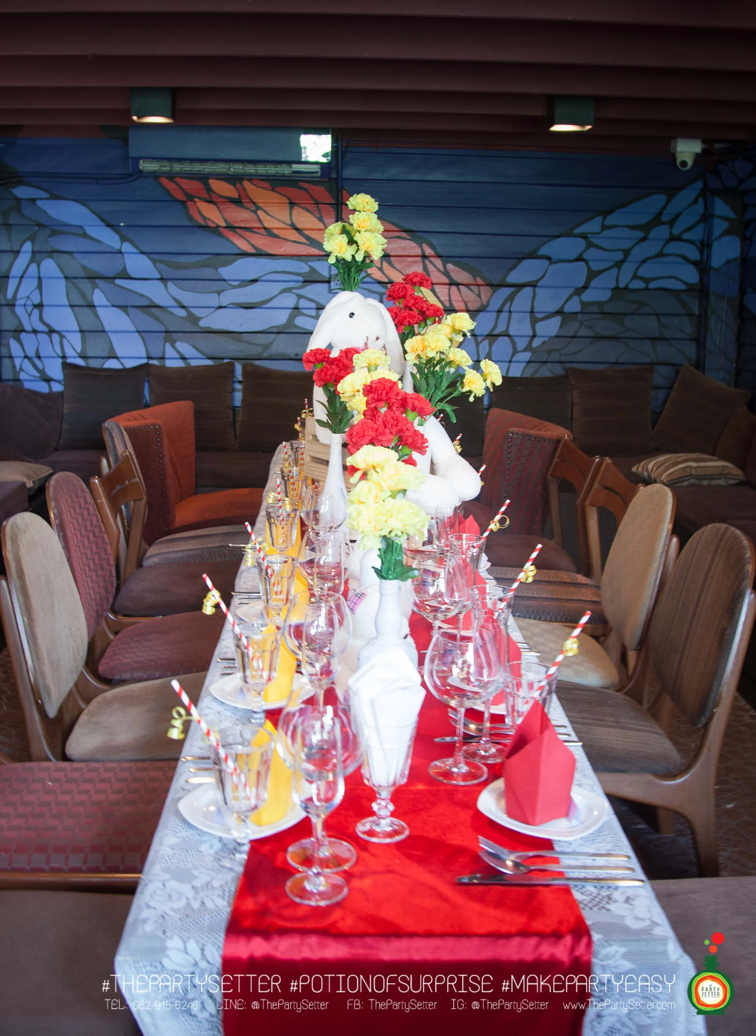 Yellow Red Theme — THE PARTY SETTER บริการรับจัดปาร์ตี้ รับจัดงานอีเว้นท์