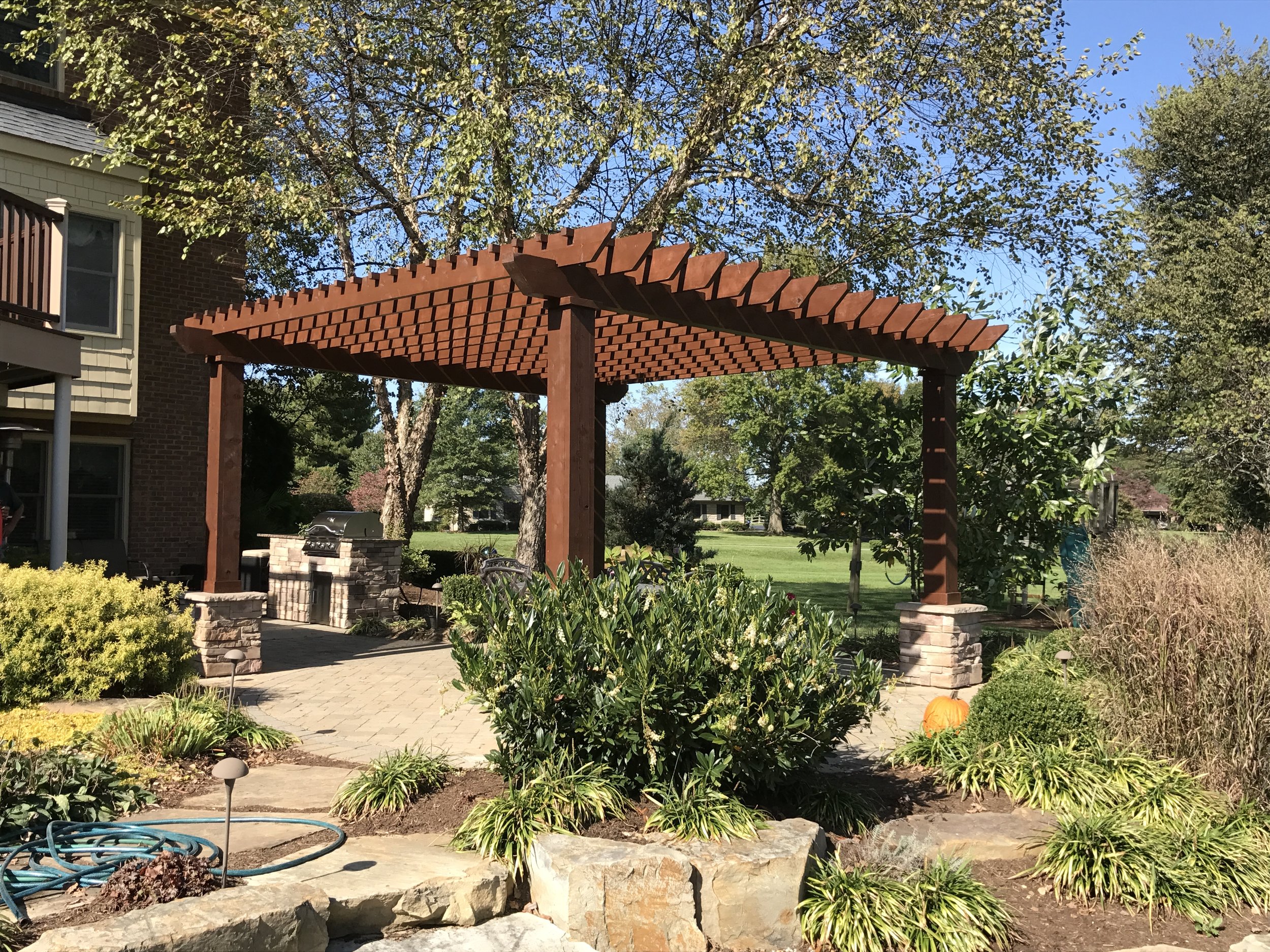 Rustic Pergola with Infield Kitchen angle 1.JPG