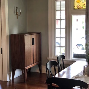 Walnut Liquor Cabinet Keith Johnson Custom Woodworking