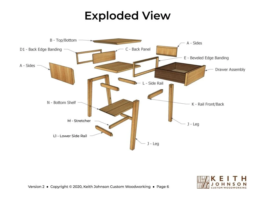 "Sophia" End Table Plans *with EXTRAS — Keith Johnson CUSTOM WOODWORKING
