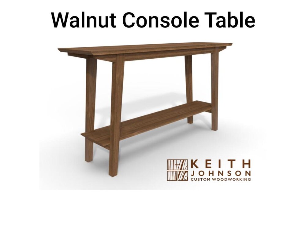 Modern Walnut Console Table Full Plans Keith Johnson Custom Woodworking Modern Walnut Console Table Full Plans, Walnut Console Table Modern