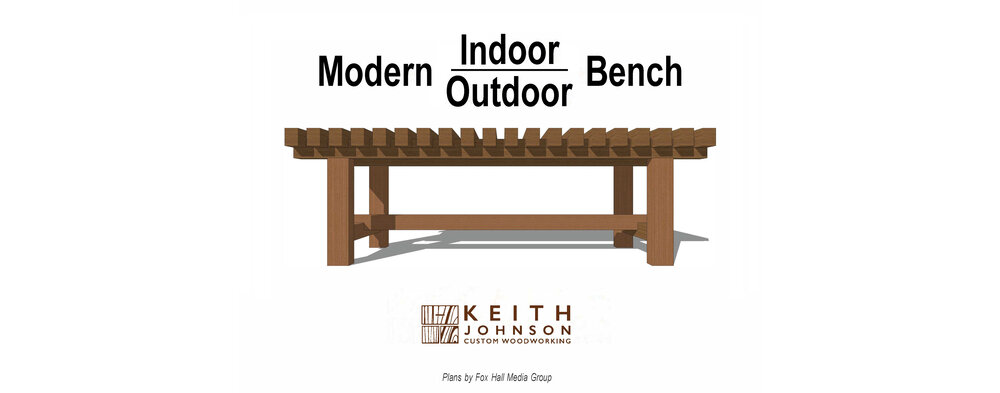 Outdoor Bench PDF Plan, Wood Planter Bench Digital PDF Download
