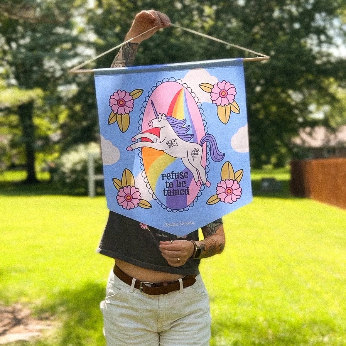 Refuse To Be Tamed Pennant Banner