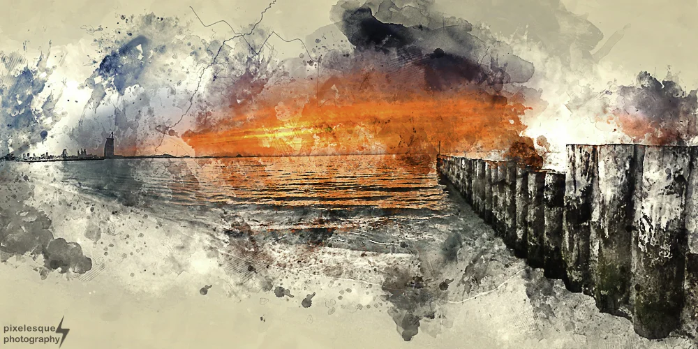 Northern Flare - in watercolour