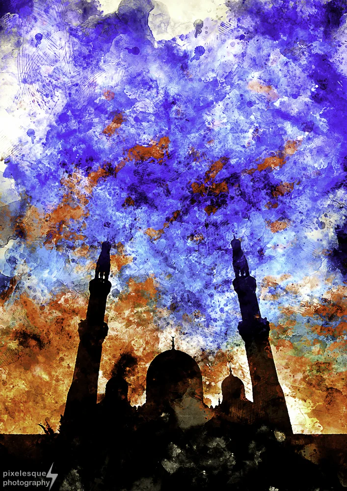 Above Us - in watercolour