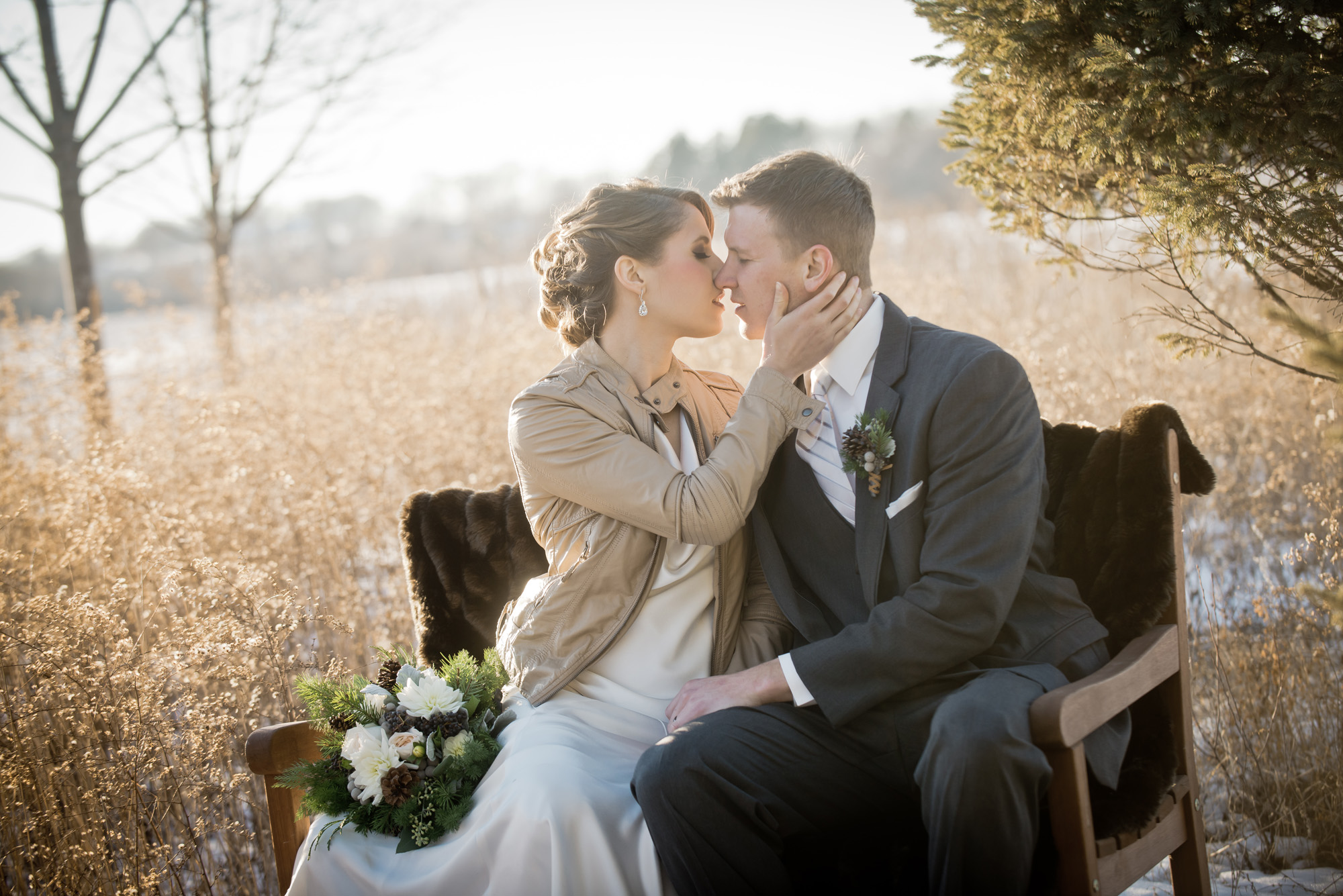 Winter wedding styled shoot Northfield MN