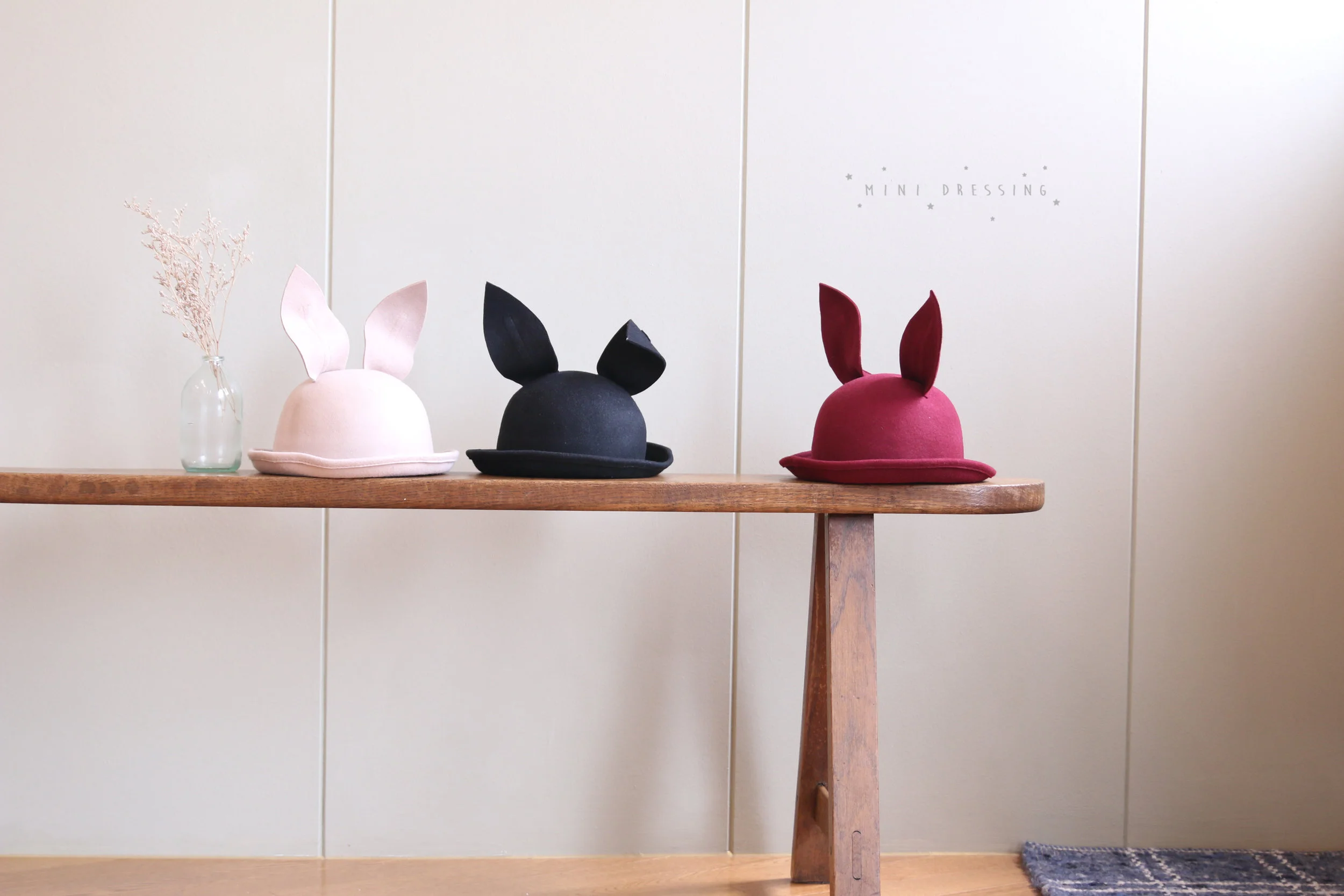 bunny wool hat 
