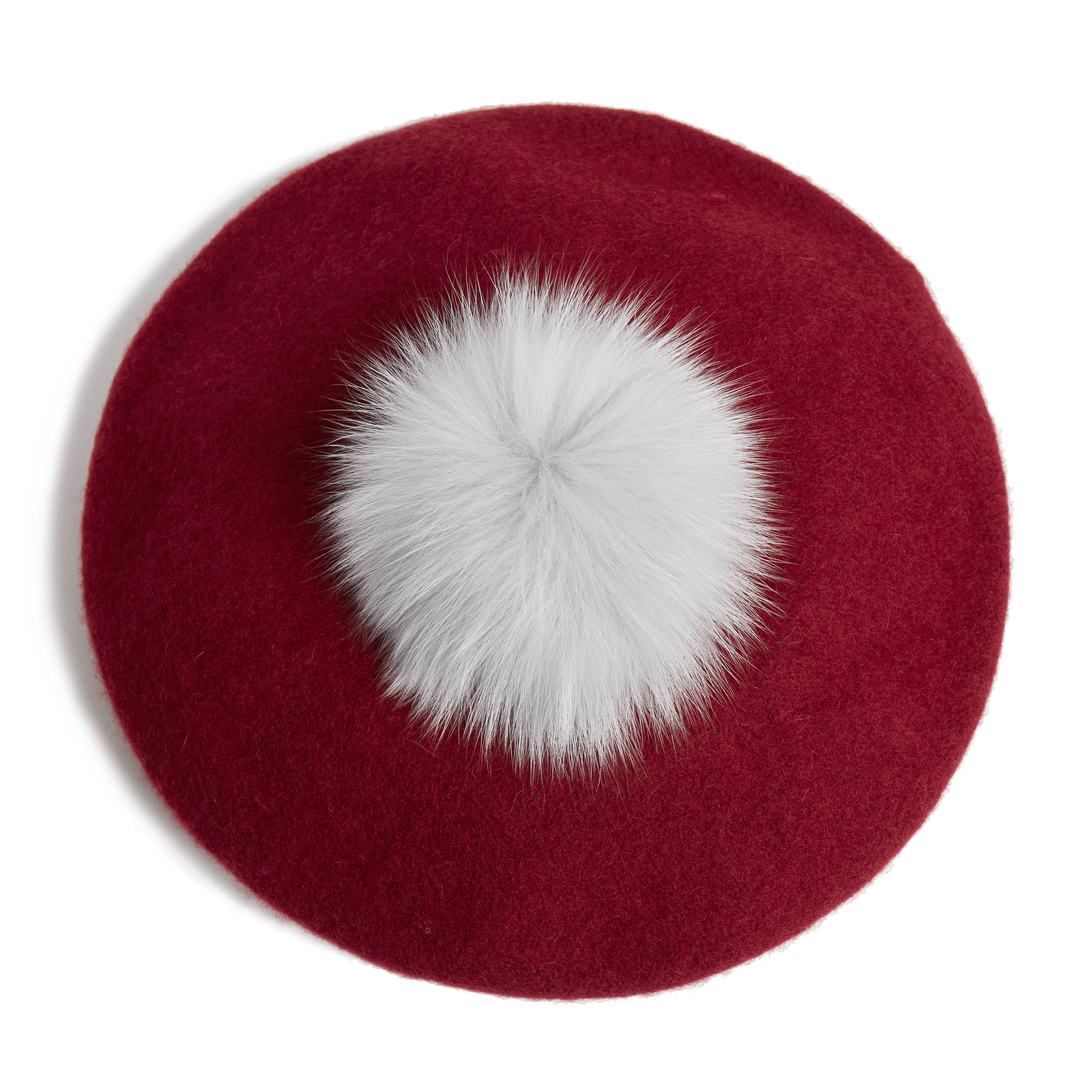 fox pompom beret