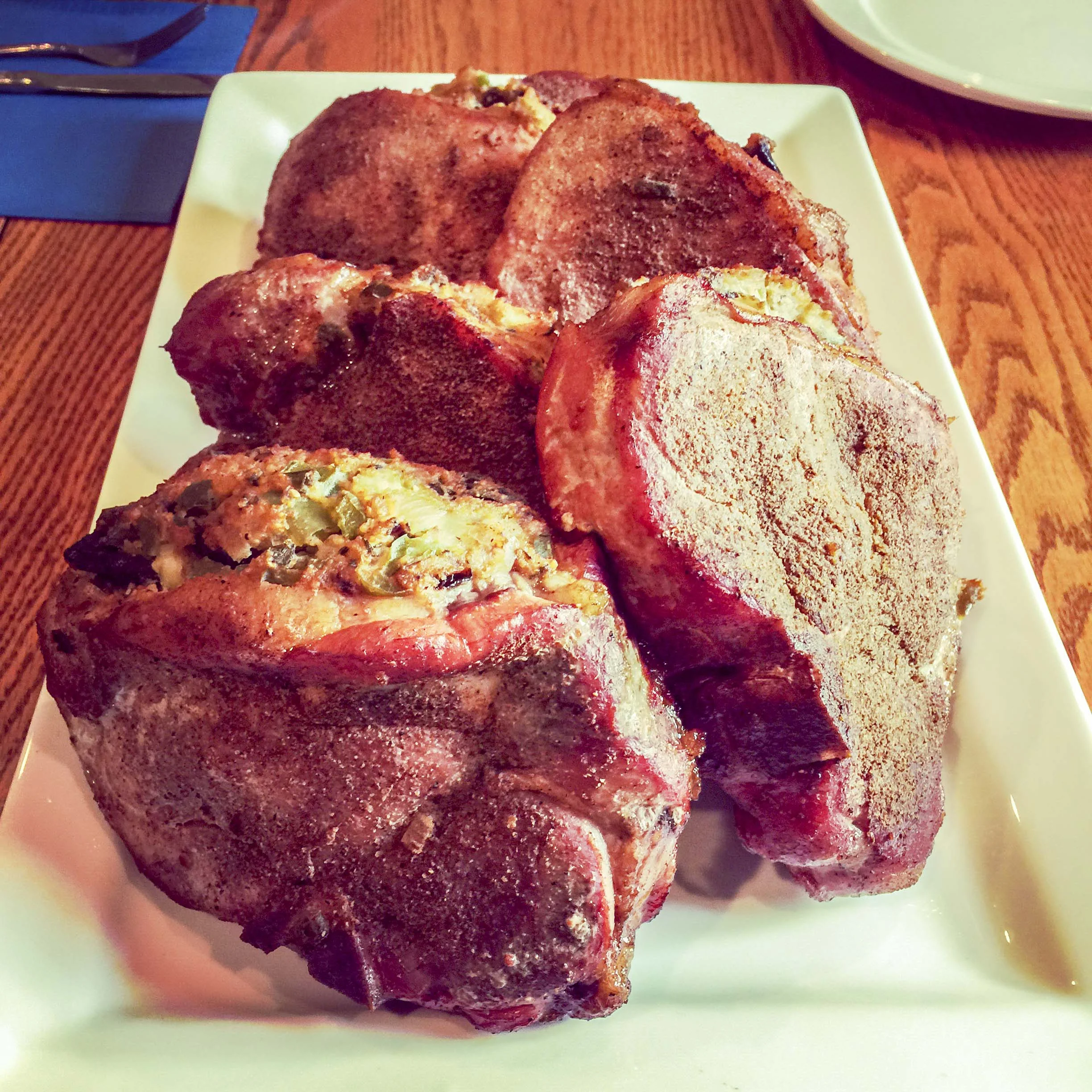 Smoked Stuffed Pork Chops