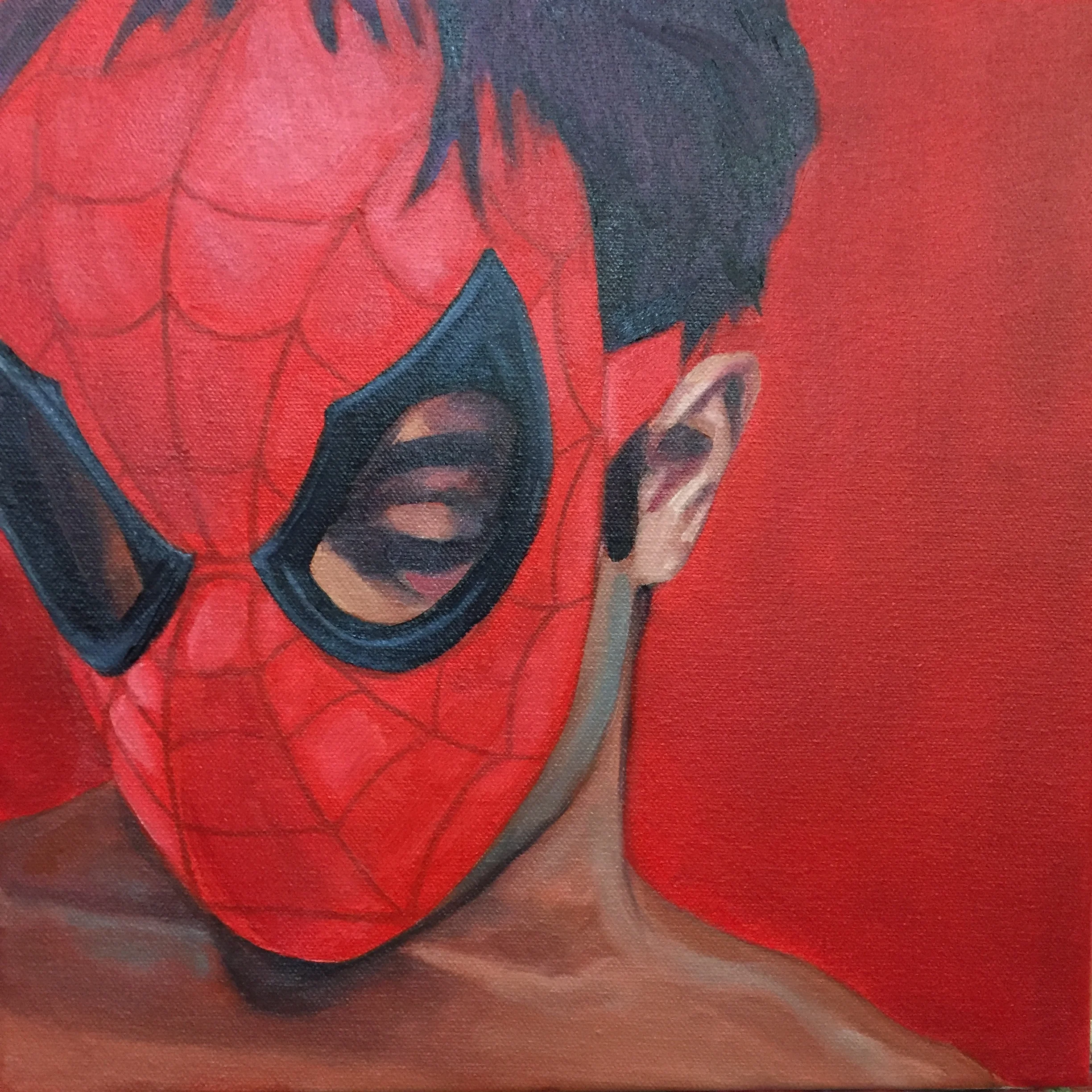 Another 12x12". I'll paint in the webbing when the red dries a bit. 