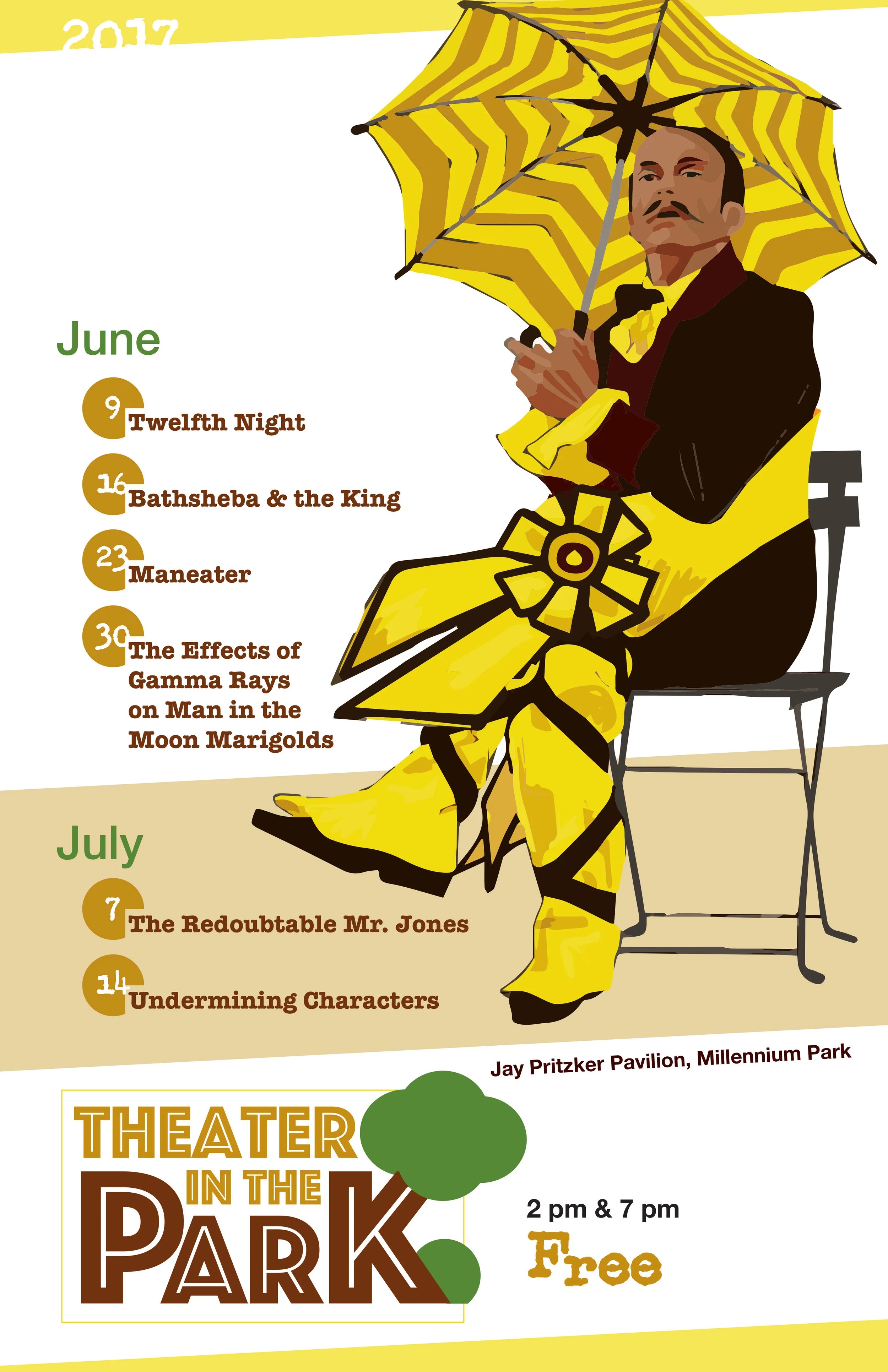 Poster advertising Theater in the Park