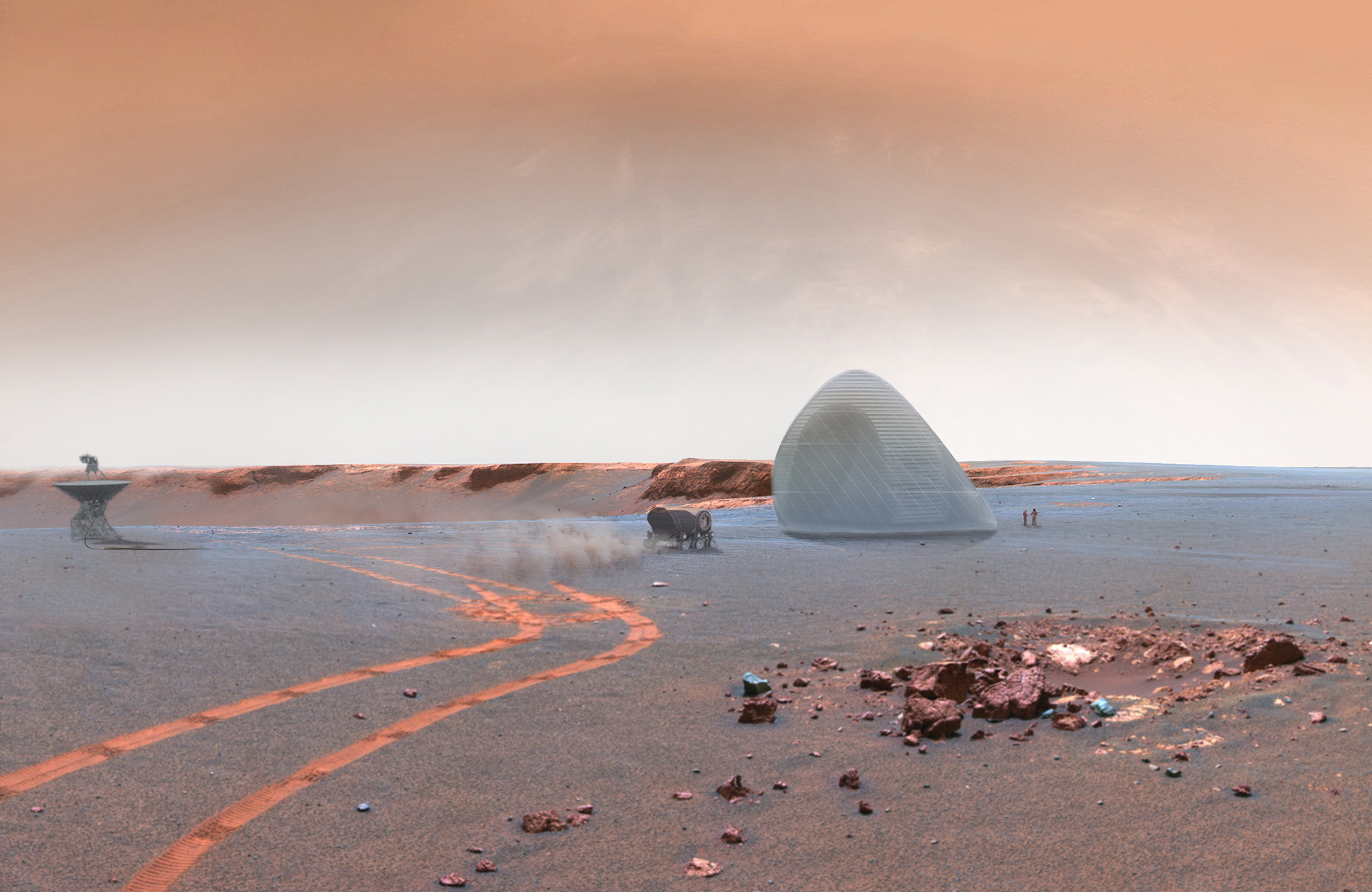 Mars Ice House Wide-angle view