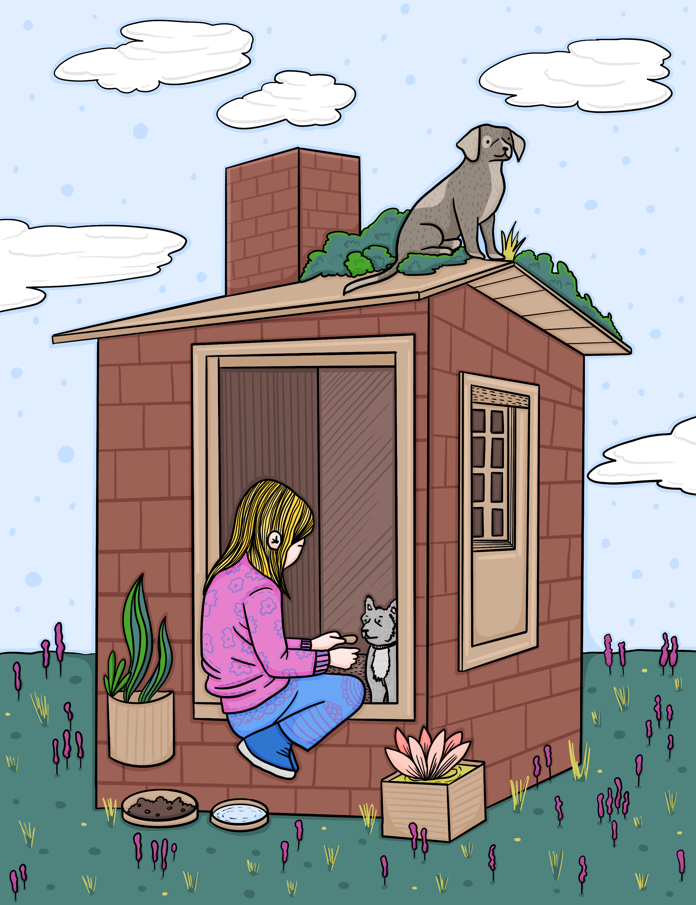 The Body Shop Georgia illustration collaboration with Masholand