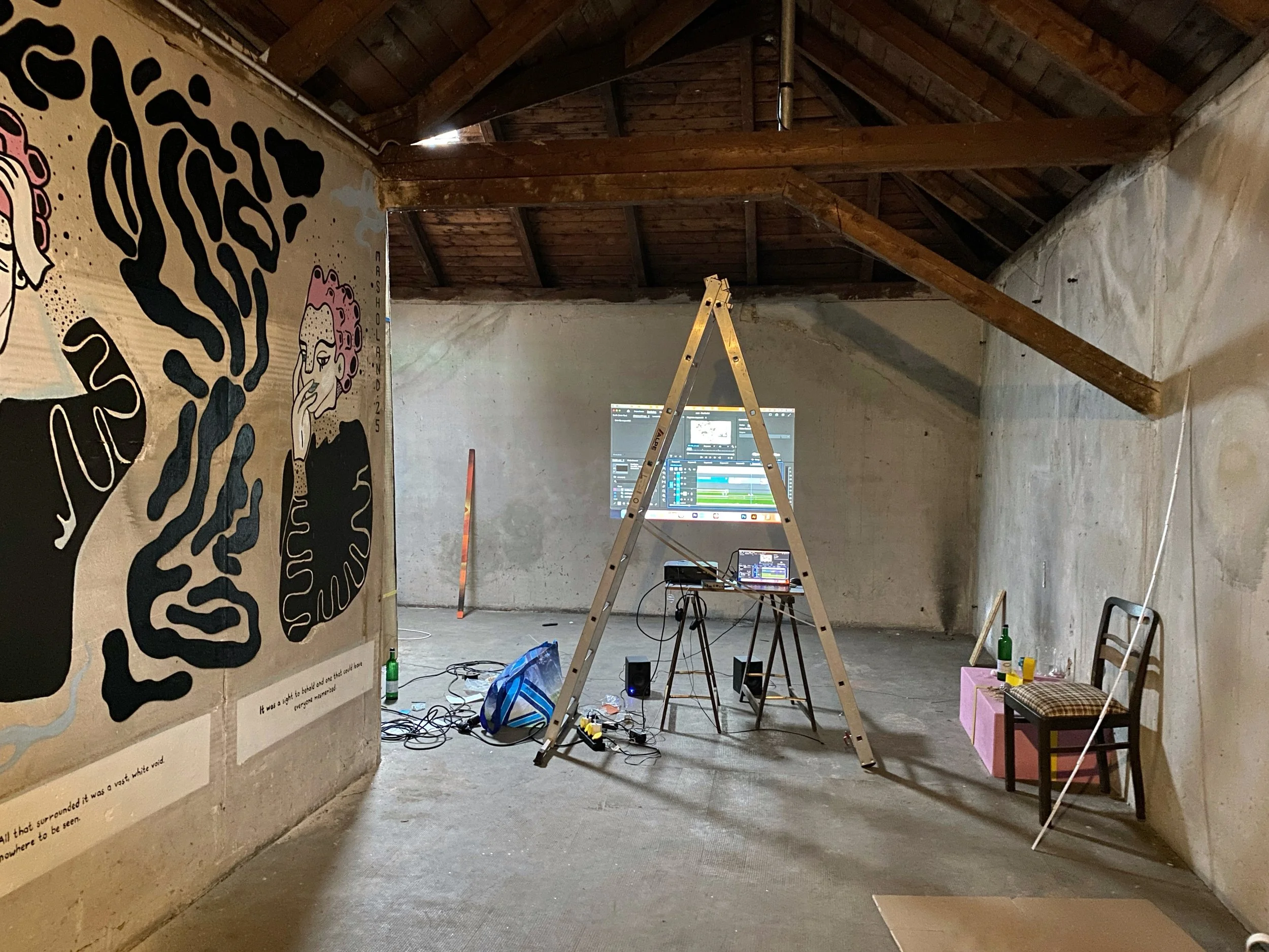Threshold - Mural by Masholand at UWE festival 2025