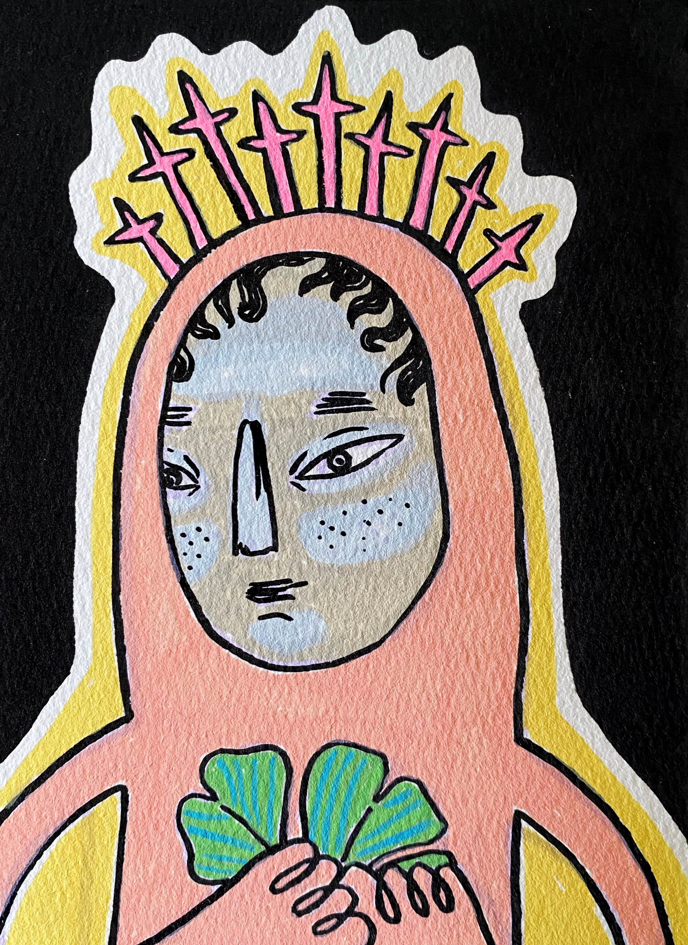 This illustration was created during one of the most painful phases Georgia is going through. Its name is “You will be reborn in the soil of dead flowers.”
Even if everything feels lost right now, the soil remembers. And from that soil, we rise.
To