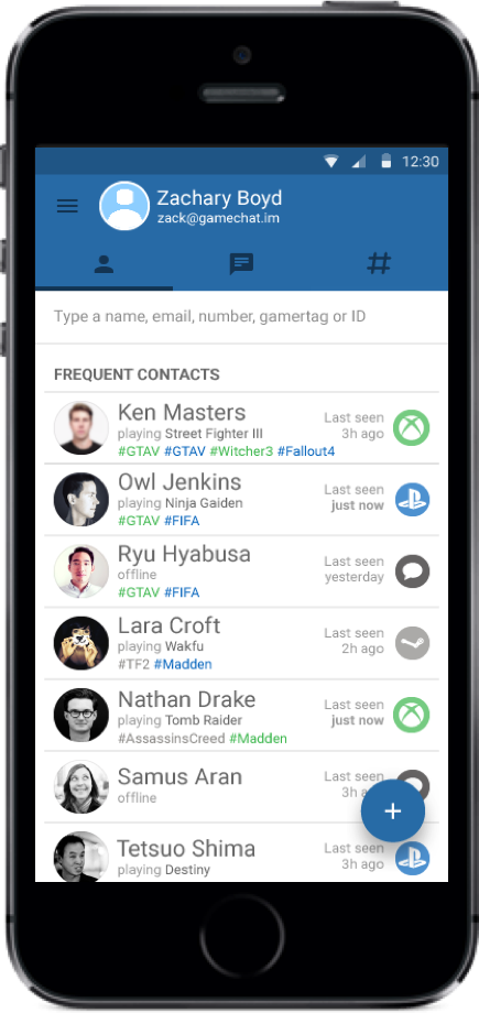 Gamechat.imPrototype redesignFeature additionEstablishing brand consistency