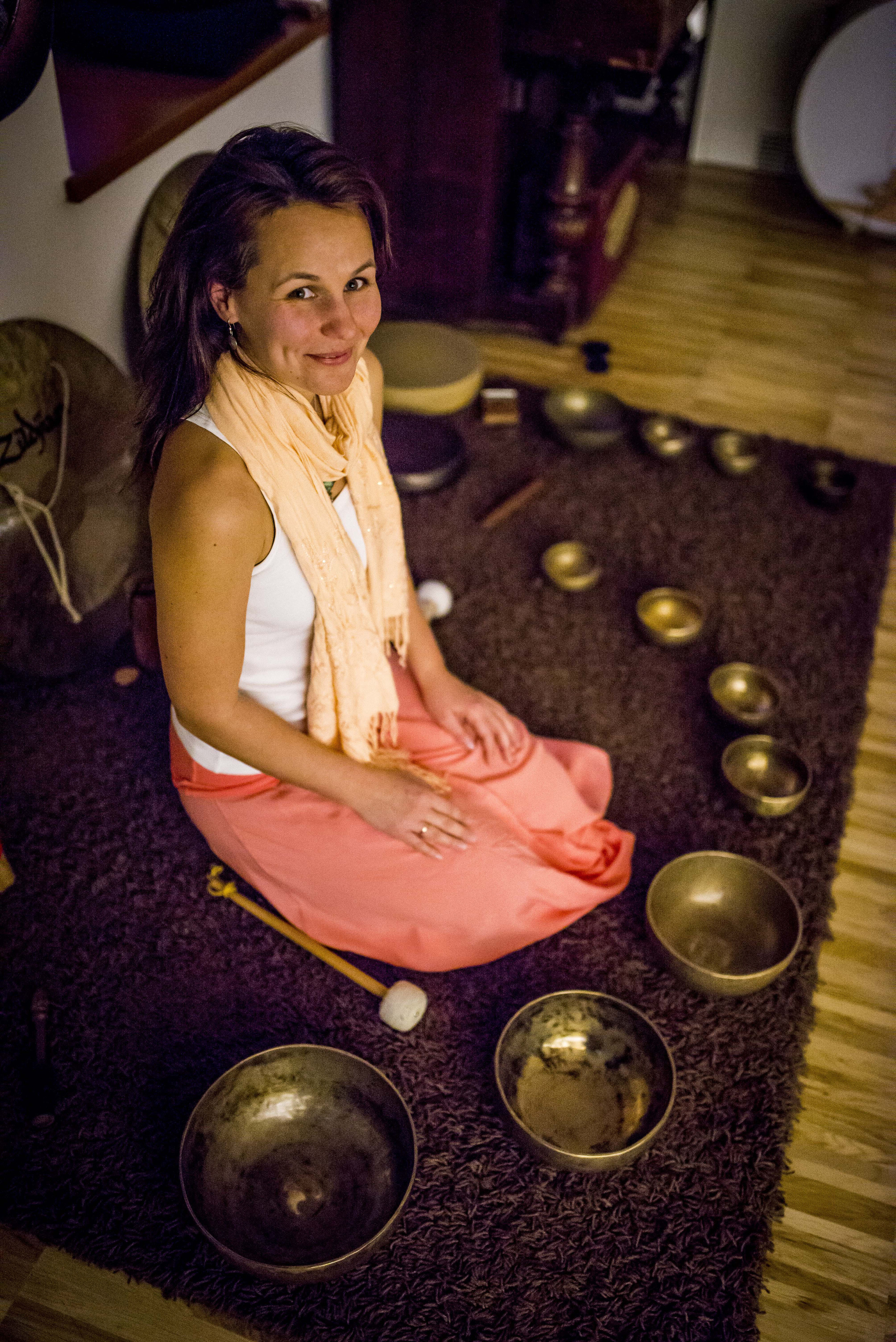 Szilvia is a sound-based yoga teacher with a proven background in health and fitness. Her classes are much loved and light and fun.