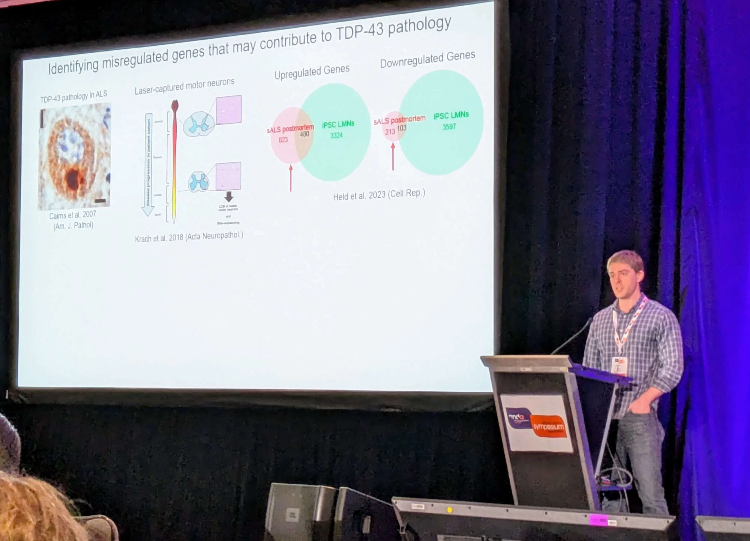  Dr. Aaron Held presented at the International Symposium on ALS/MND in San Diego, December 2025: AP21A and the autophagy pathway modify TDP-43 toxicity. Congratulations Aaron!  