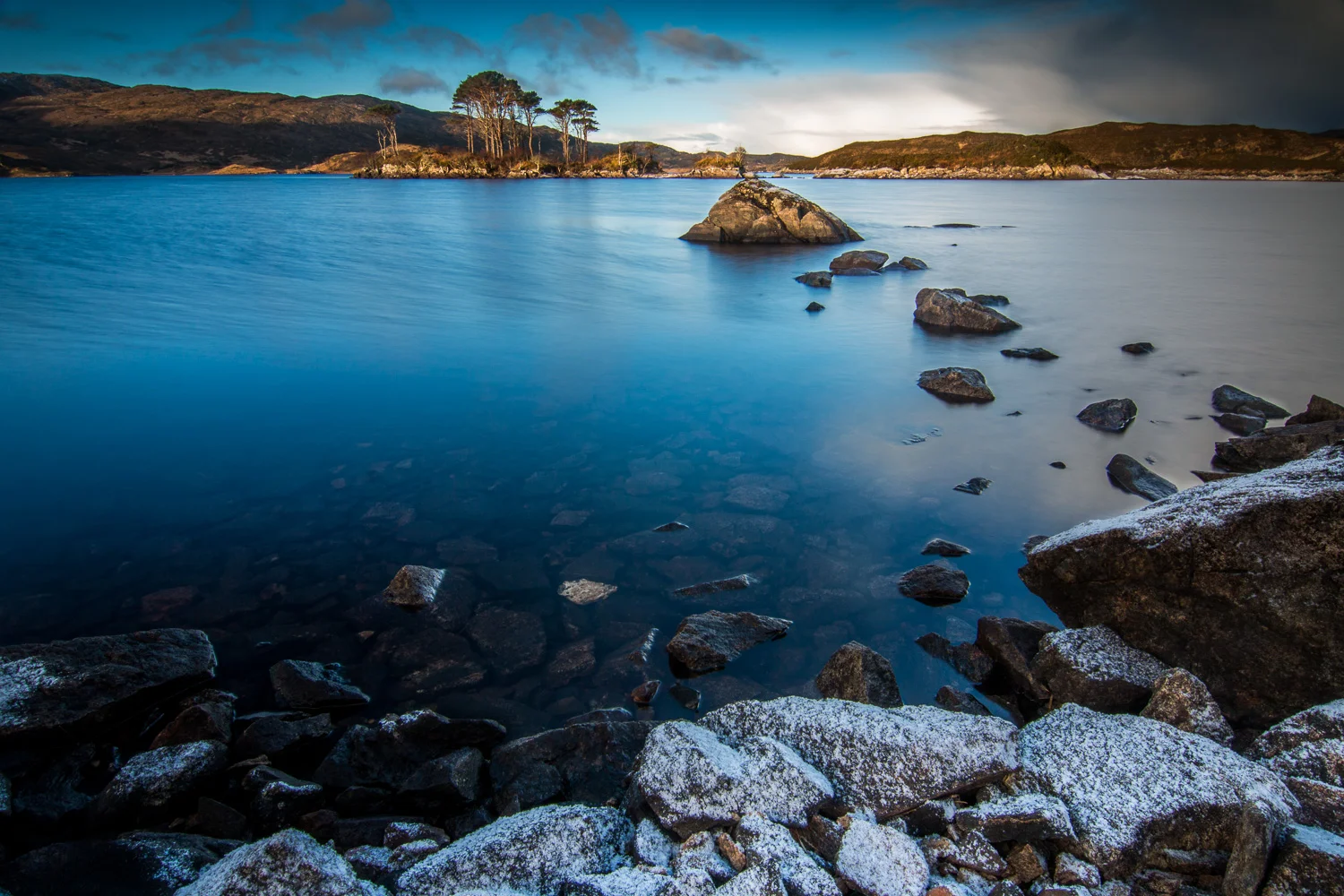 Loch Assynt at sunrise.