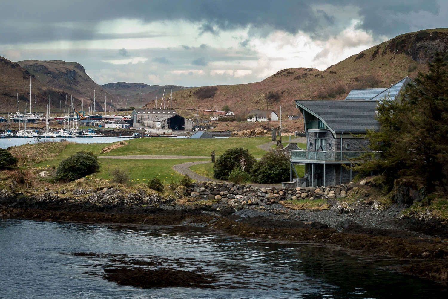 Kerrera from the upper deck on the MV Clansman.