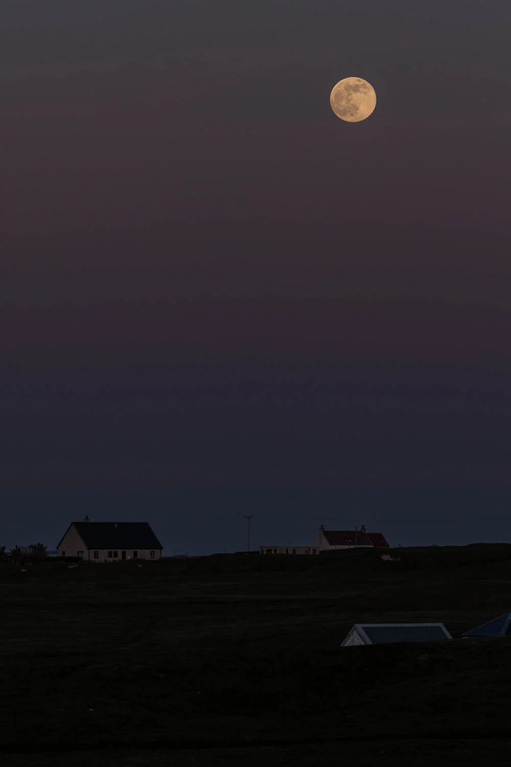 Moonrise over Tiree.