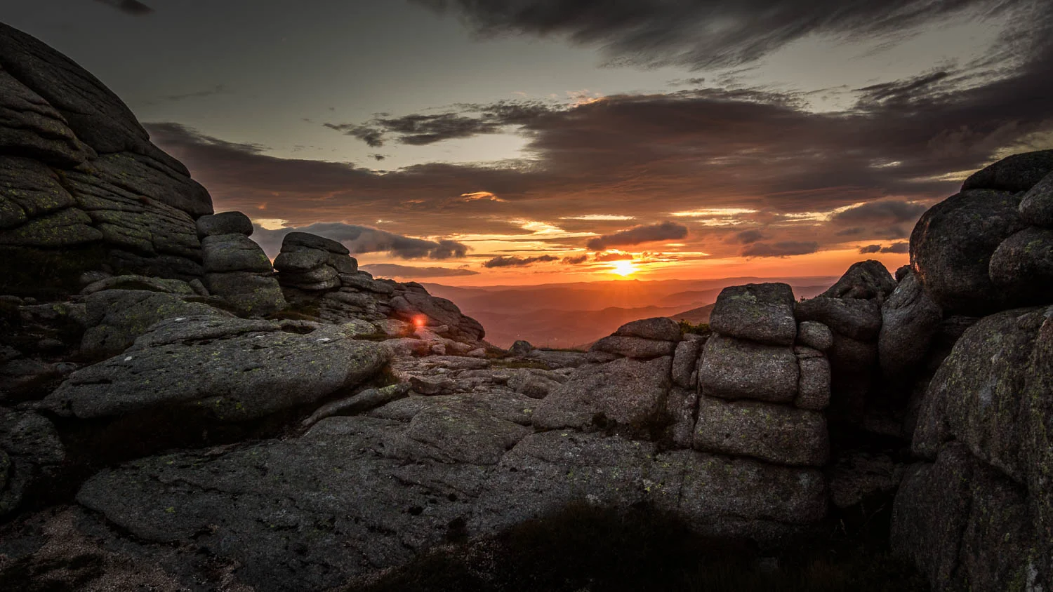Sunrise over the Grampian Mountains - Taken from the summit of Meikle Pap.