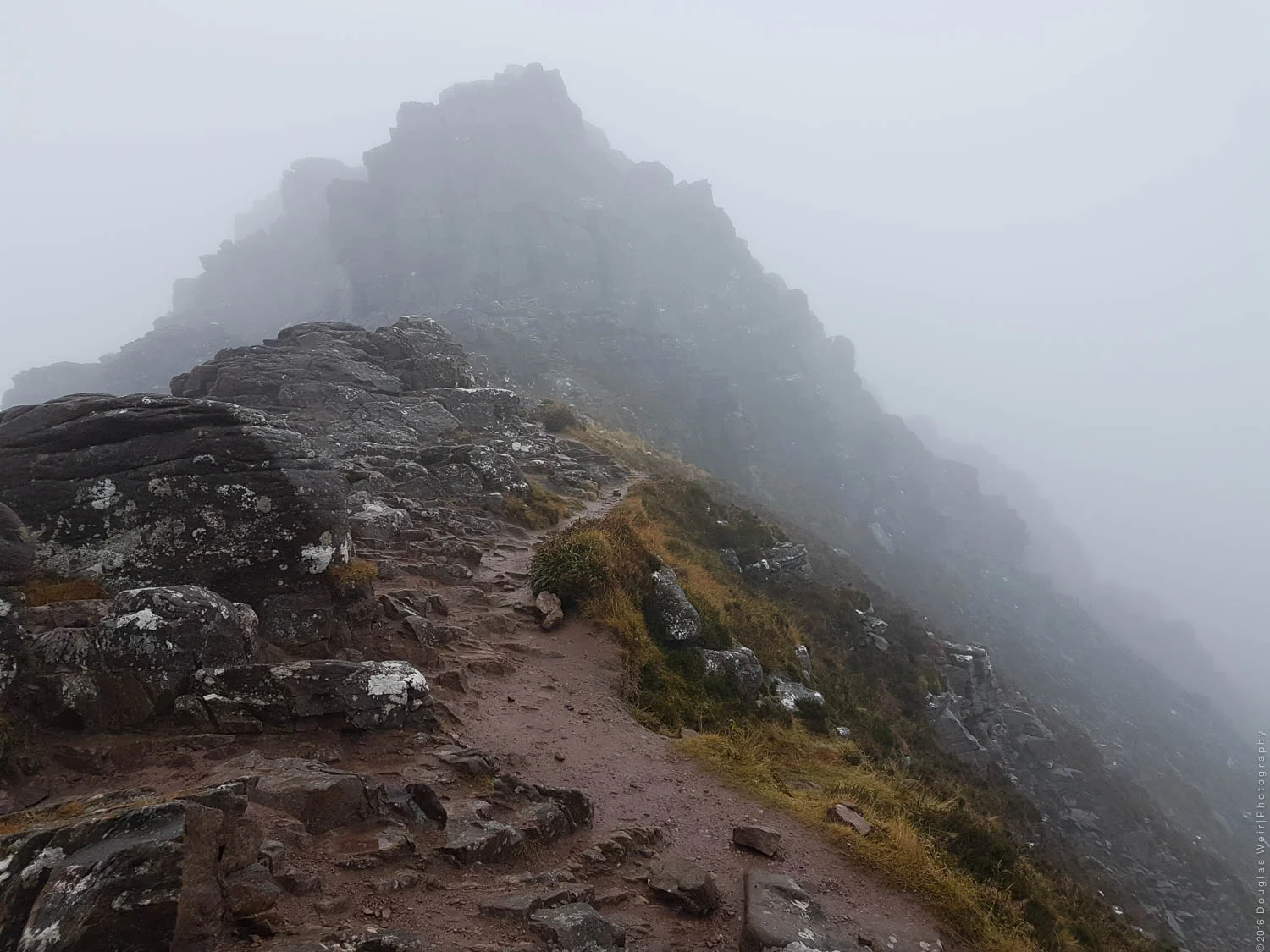 A rather damp and cloudy Stac Pollaidh.
