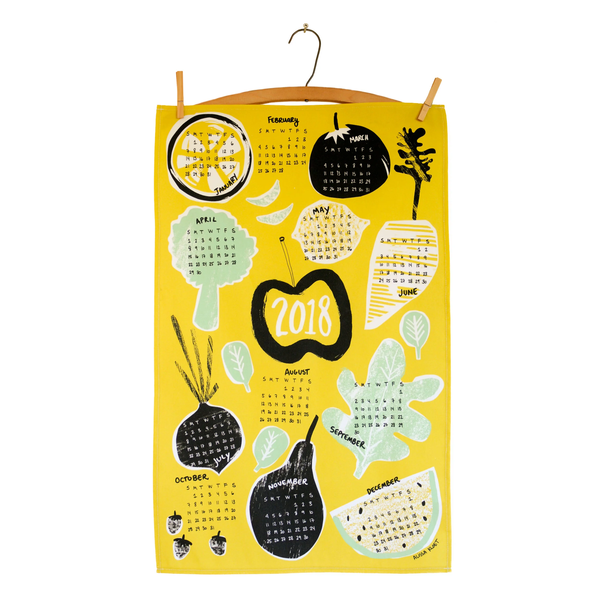 18 Calendar Tea Towel Keephouse