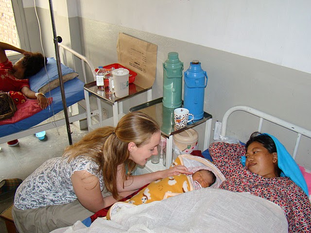Volunteer and new mother, Kathmandu