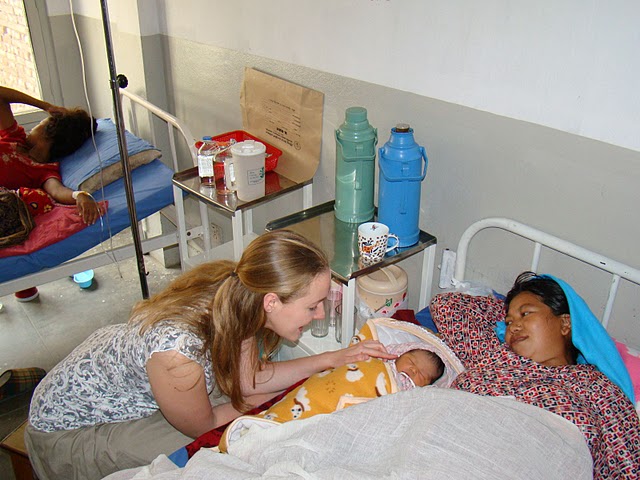 Volunteer and new mother, Kathmandu