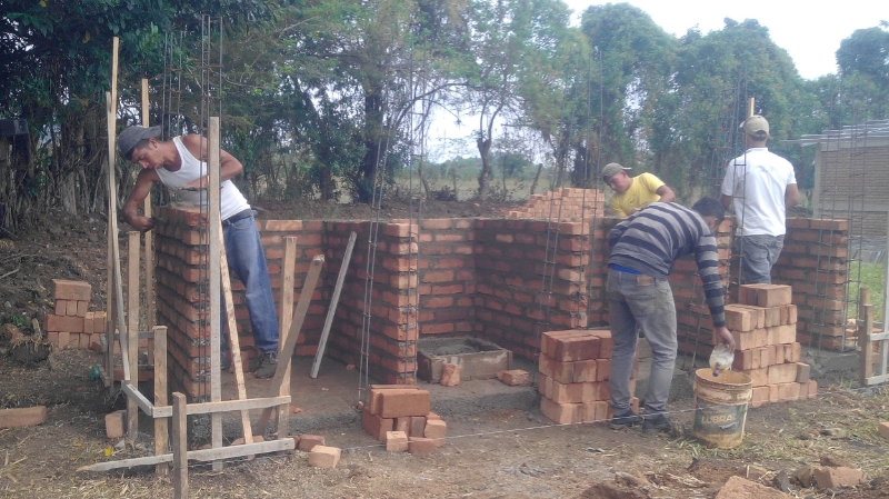 Building latrines for school