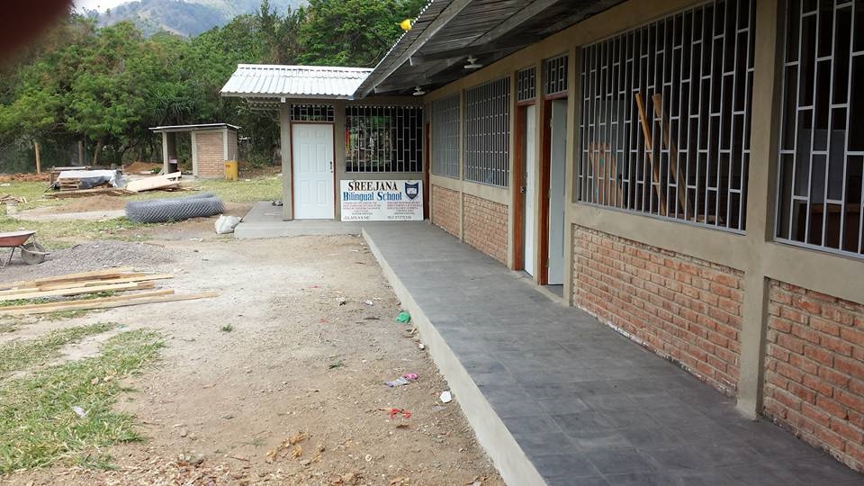 New classroom building at sreejana school