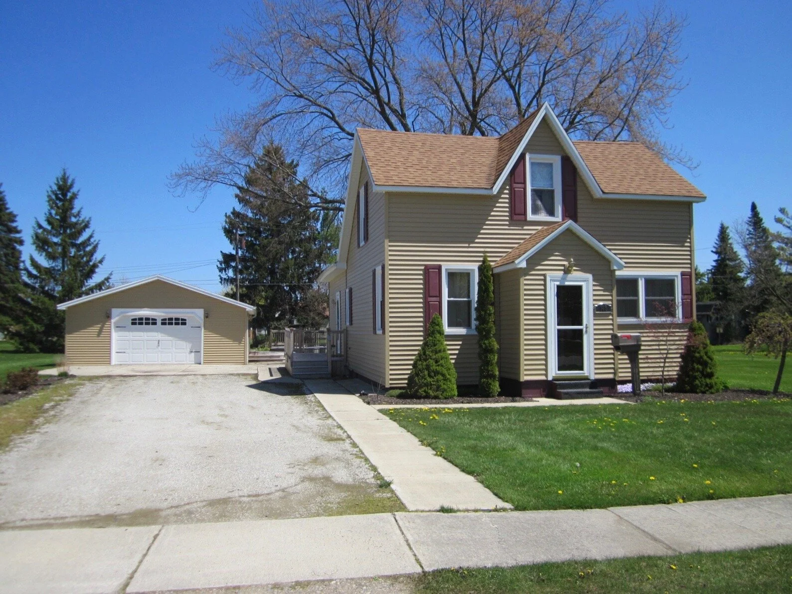 SOLD!!!  3 bedrooms, 1 bath, 2 1/2 car garage, large yard.