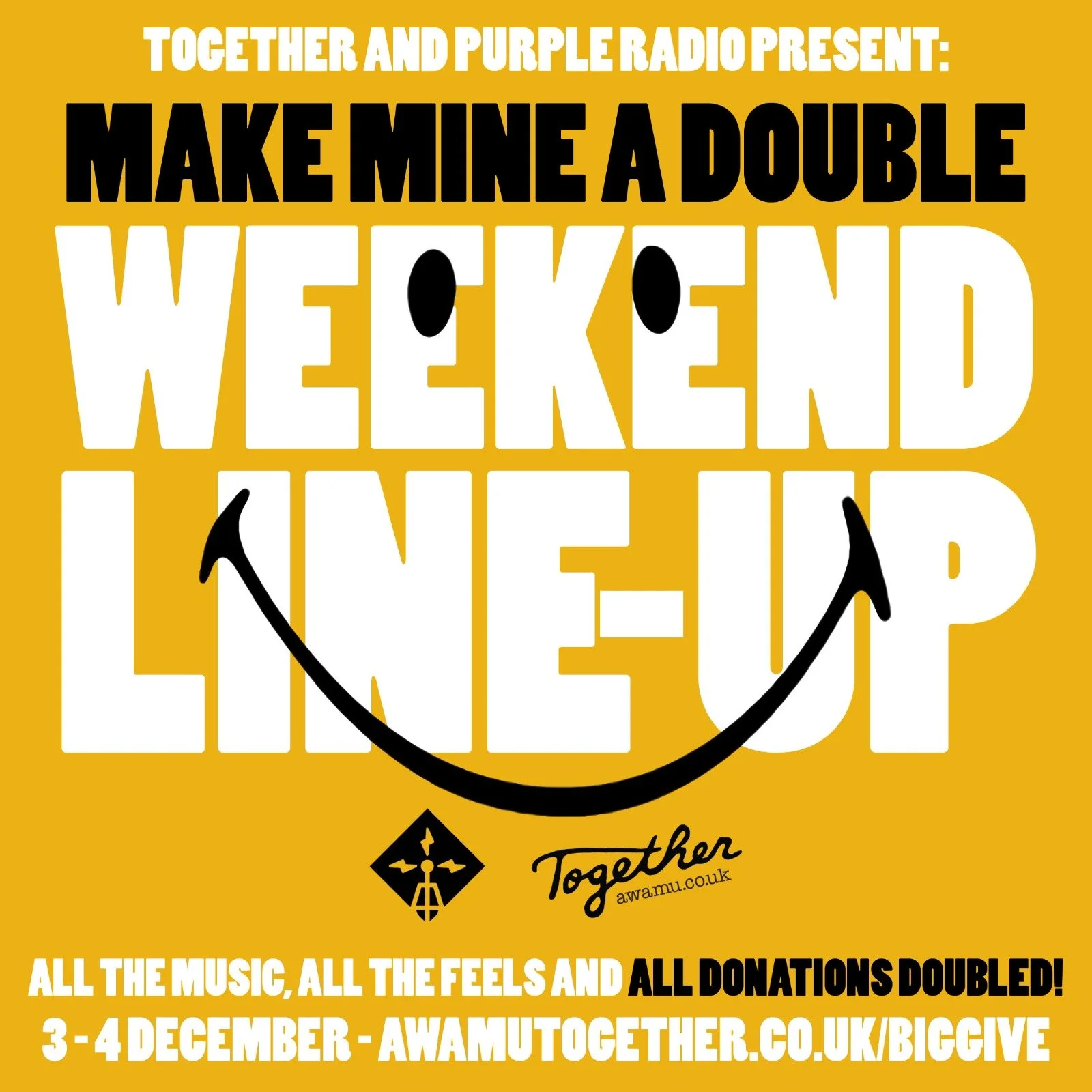 LINE UP FOR ‘MAKE MINE A DOUBLE’ THIS WEEKEND