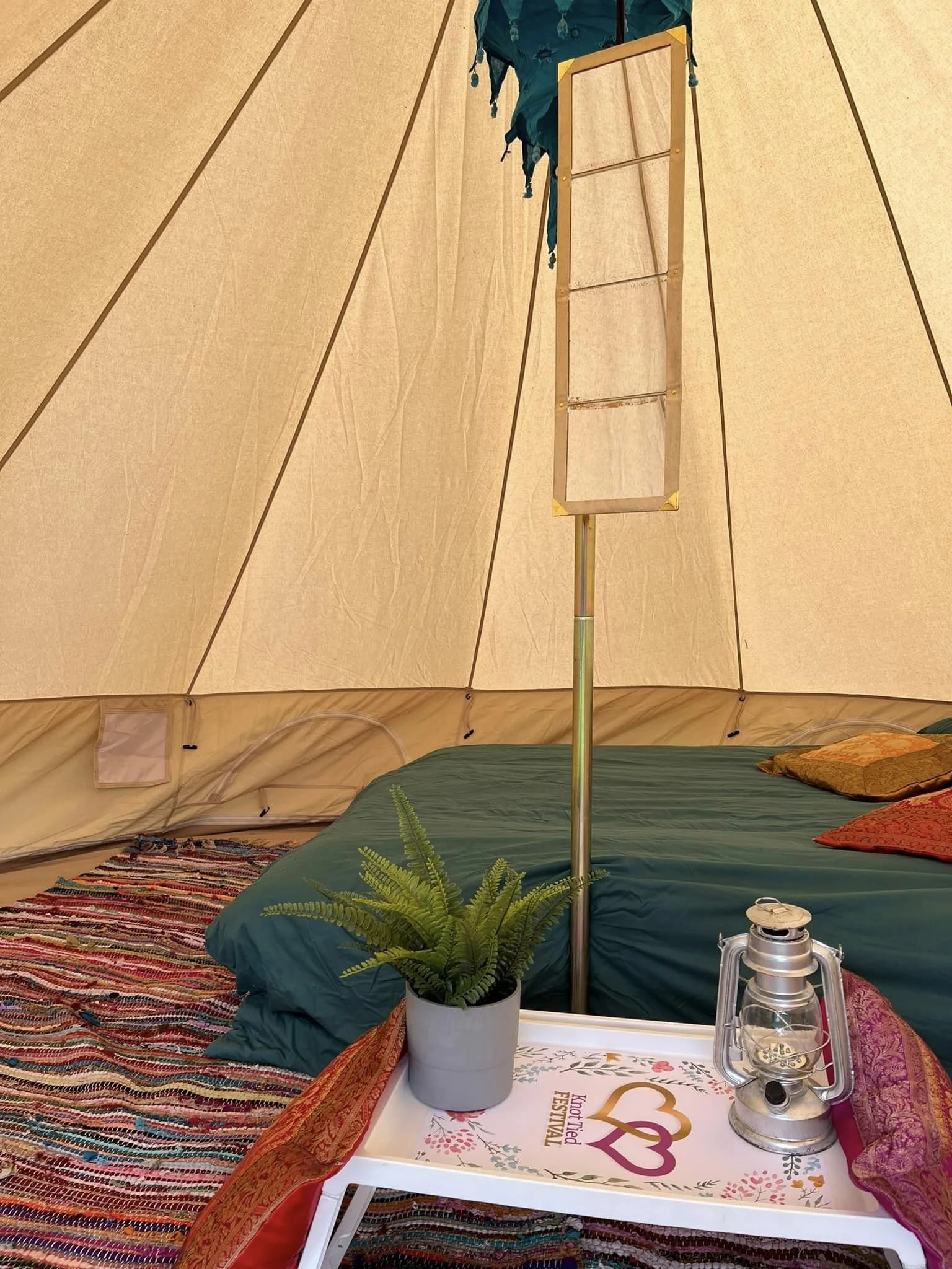 Bell Tent Bedding Hire Add-on - Double - Together 2026