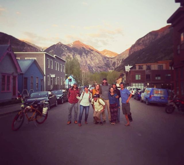 Starting it off right. New friends and old friends and all of the magical energy of this community!
&bull;
&bull;
&bull;
&bull; #mountainfilm #telluride #oldfriendsandnew #lookatthatview