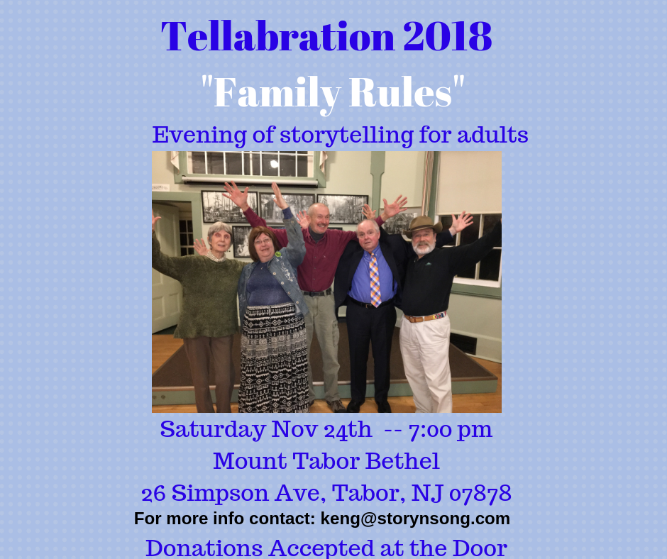 Mount Tabor Tellabration 2018 - Family Rules