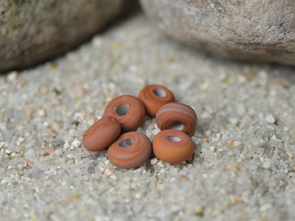 Red Clay Accent Beads — Handmade by Moe