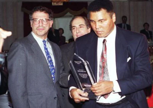 Michael Meltsner with his client Muhammad Ali.