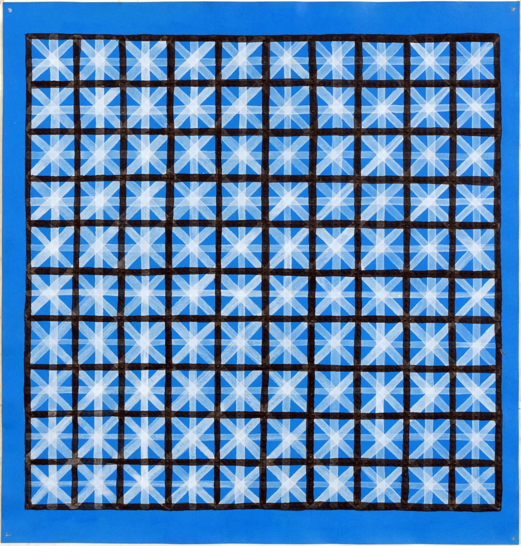  Untitled (Maze), 1996 braille paper, acrylic, &amp; ink 11 1/2 x 11 inches 