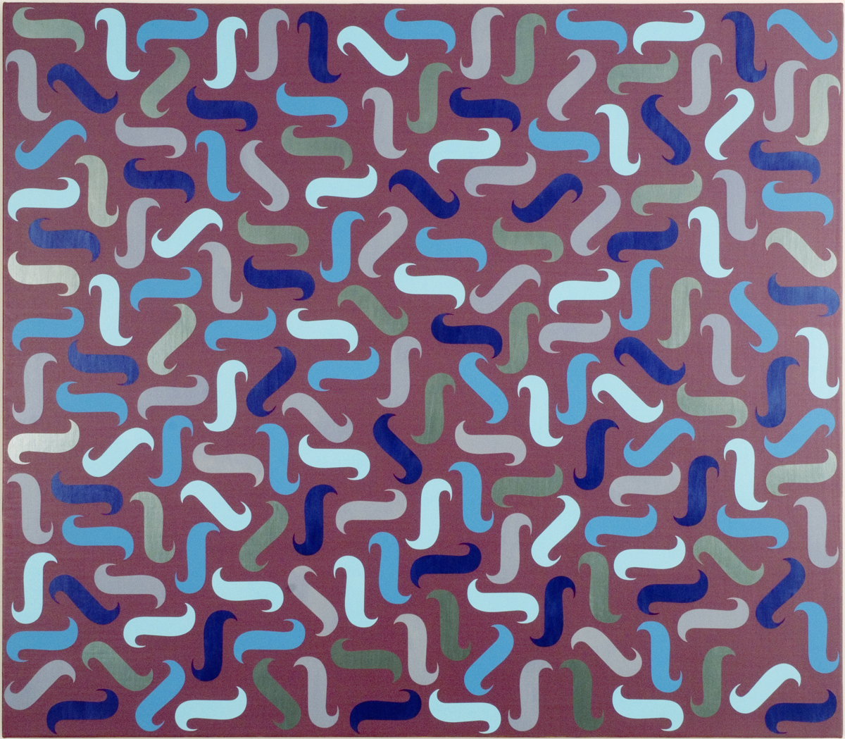    A Kind of Blue   , 2009 acrylic on linen 41 1/2 x 40 1/2 inches  