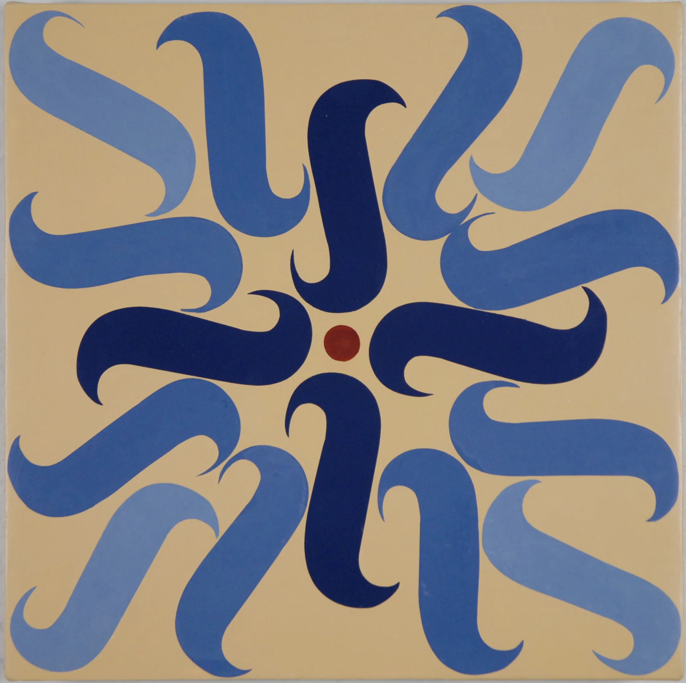    The Paling of Mood Indigo   , 2006 acrylic on linen 10 x 10 inches  
