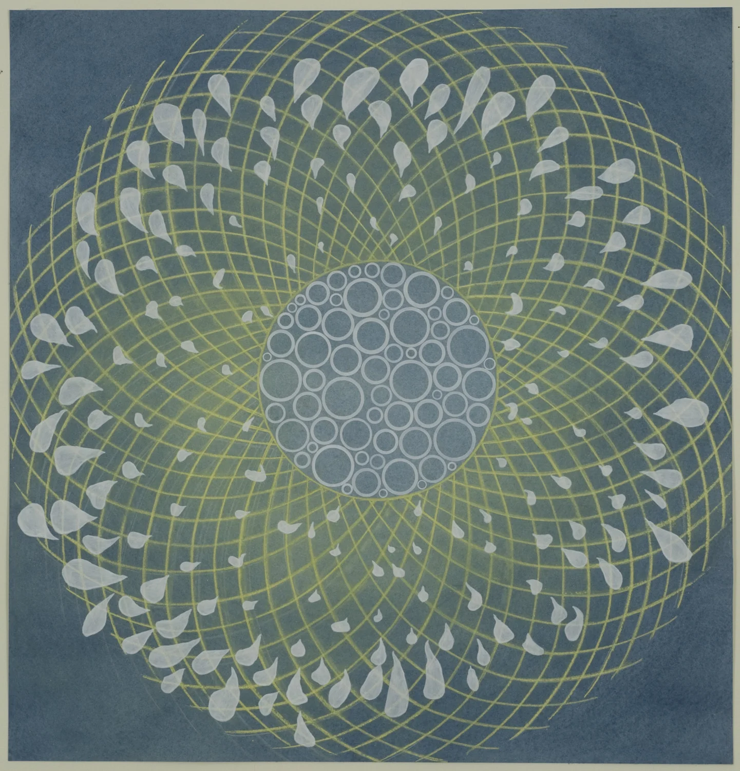   Ghostly Virga , 2010 acrylic, flashe, &amp; watercolor on paper 24 3/8 x 23 3/8 inches 