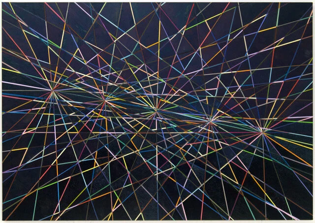All the Colors of the Night. 2021 oil on printed canvas, 40 x 56.5 inches