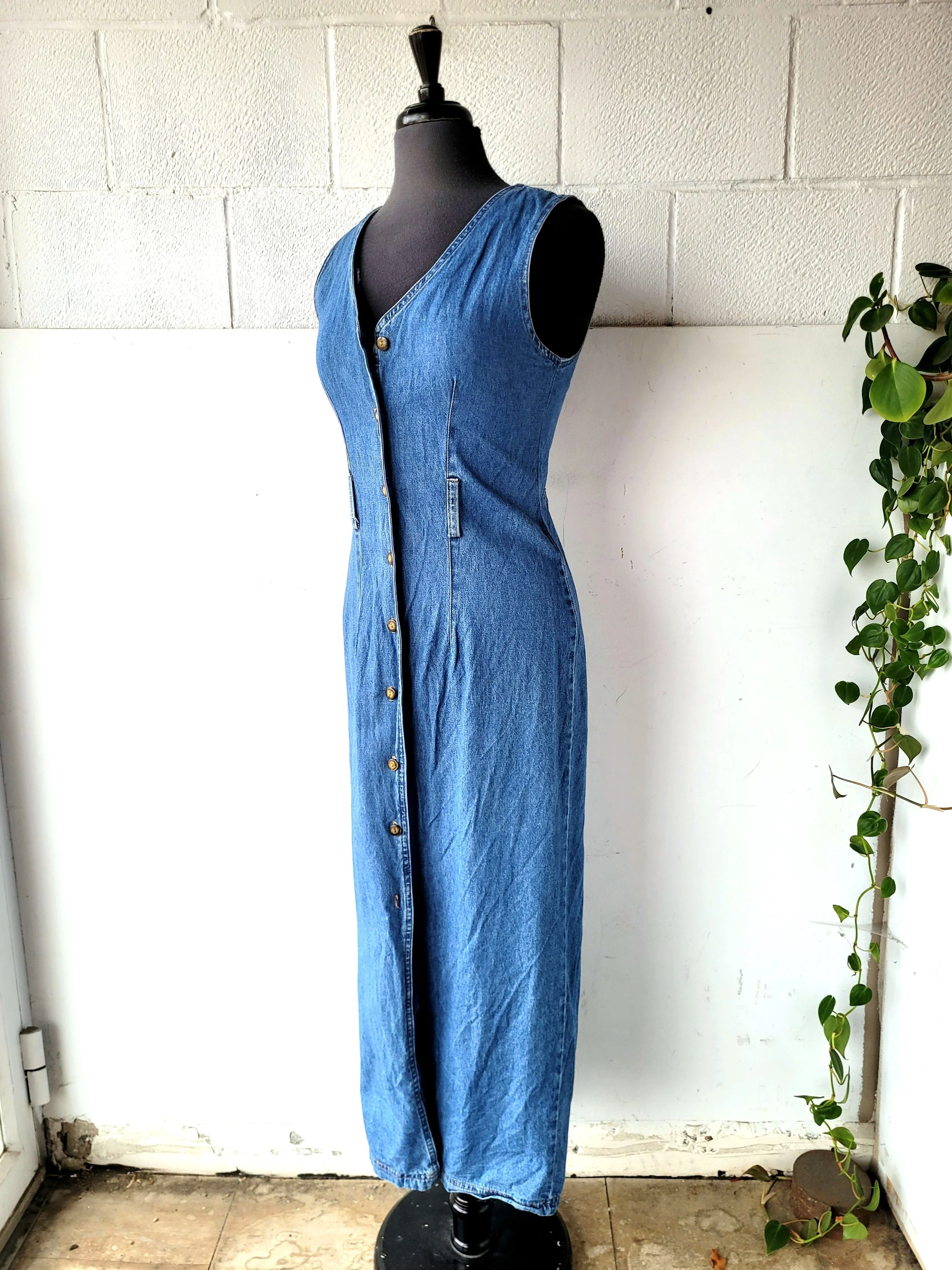 Vintage Denim Dress, Size M