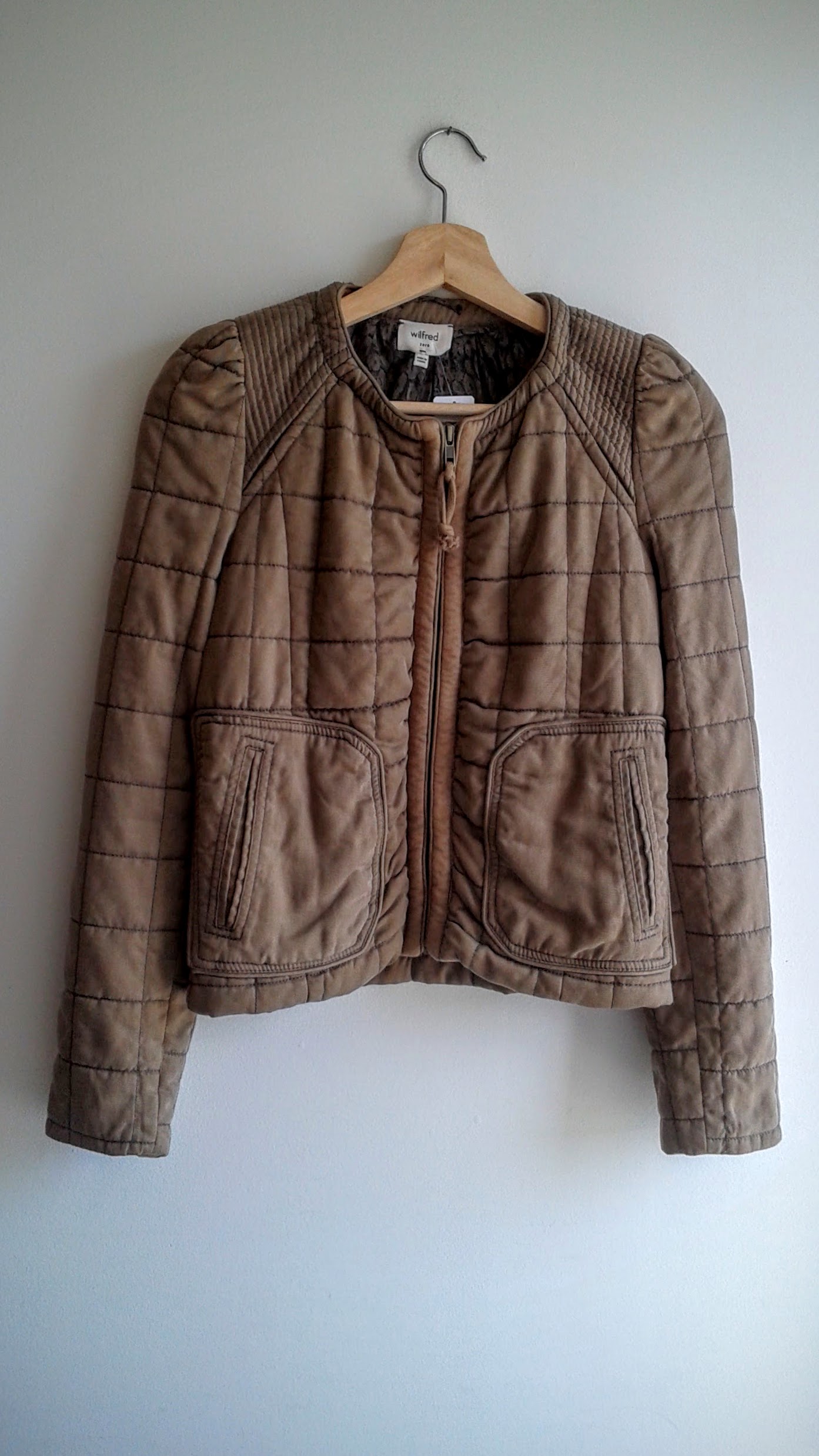 Wilfred quilted jacket; Size XS, $30