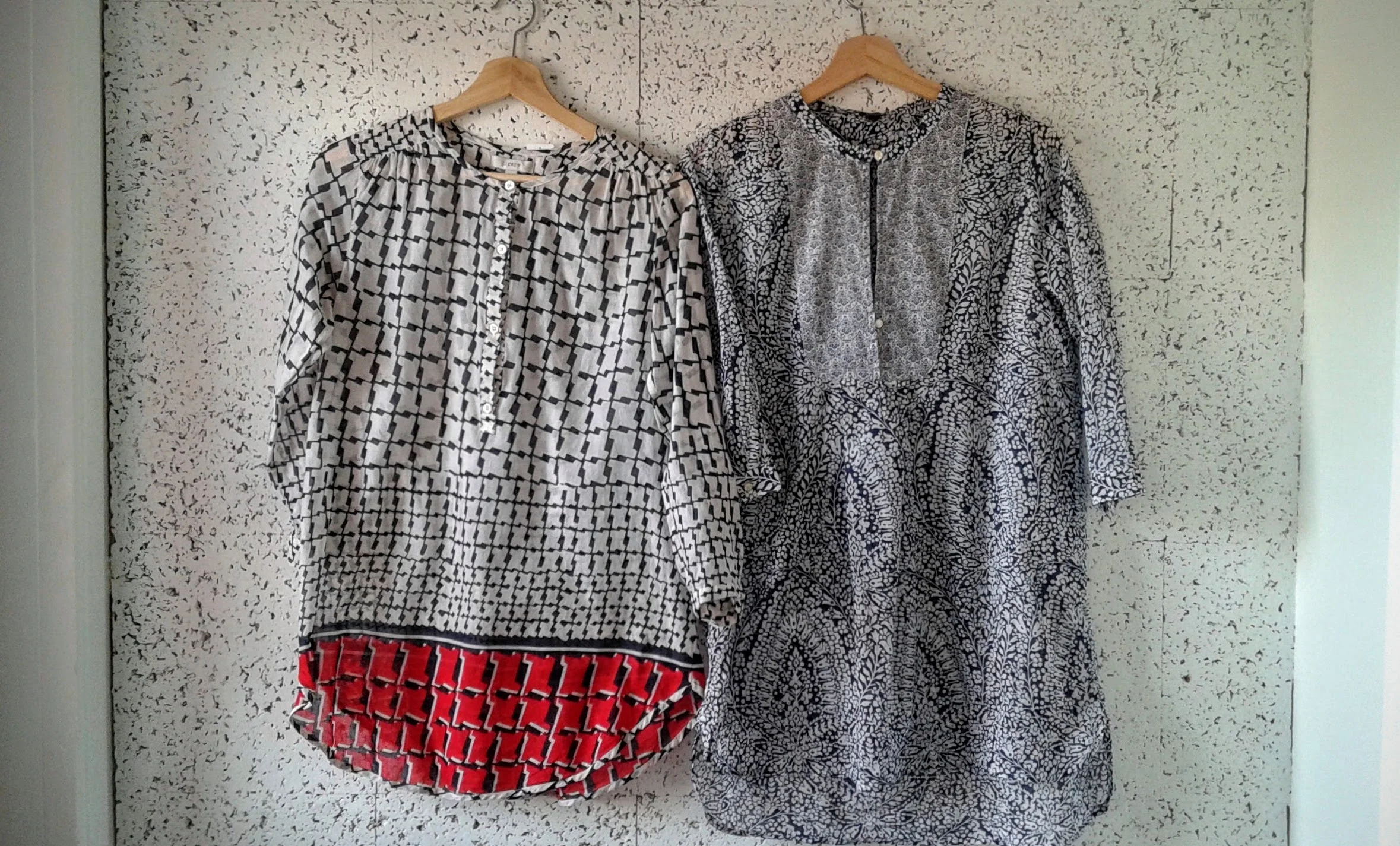 JCrew tunics; each size xs, $28