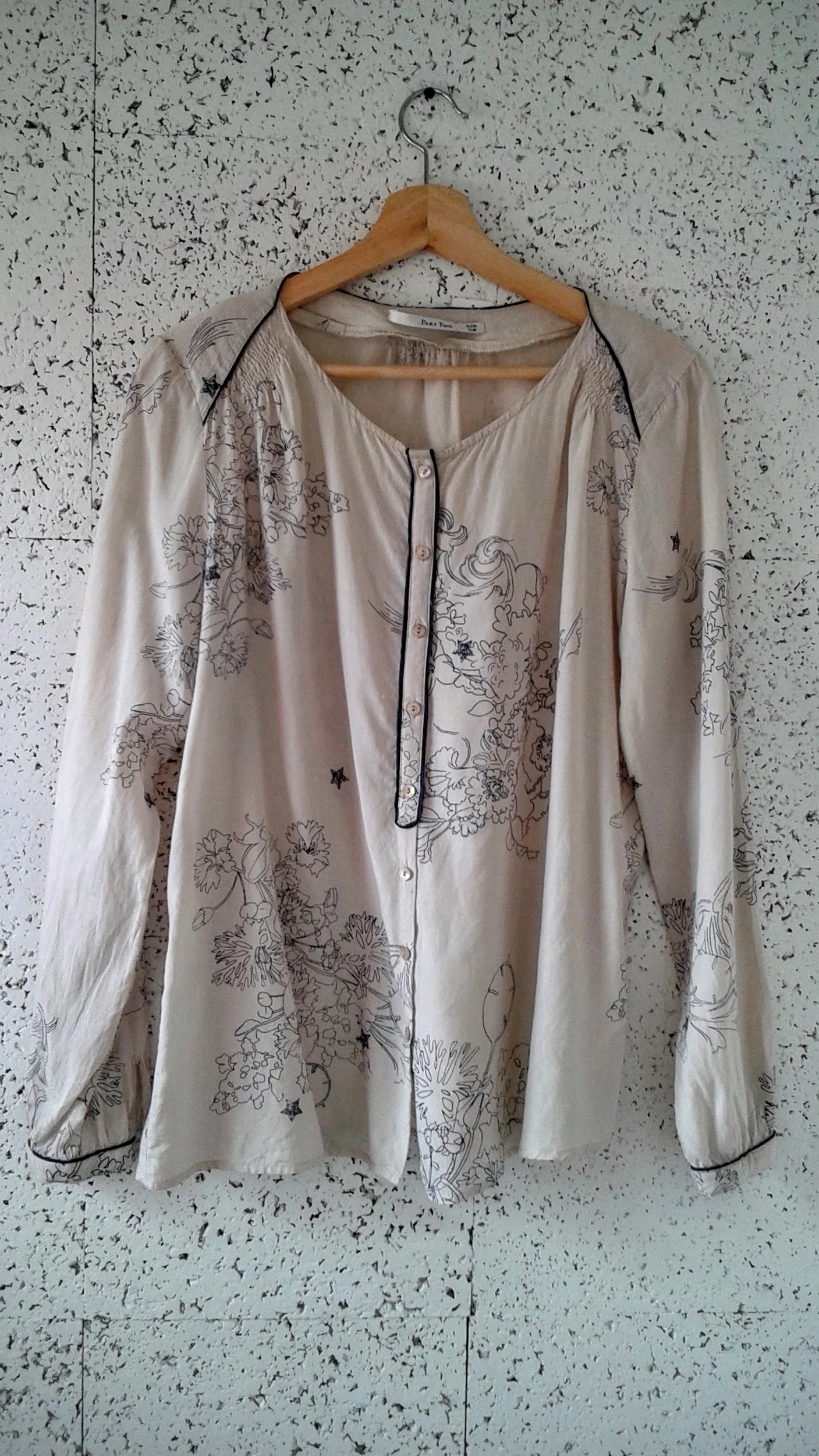 Part Two top; Size L, $22