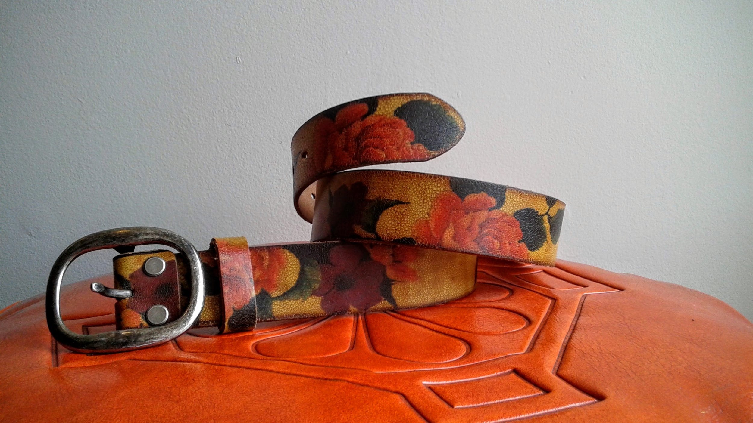 Danier leather belt, $28